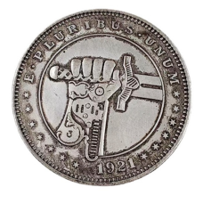 Сувенір монета долар США 1921 “Залізна рука“. Hobo Coin American Morgan