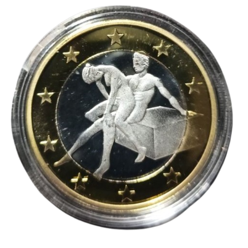 Сувенірна еротична монета 6 еросів (Sex euros). Сувенірний жетон