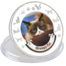 Сувенір монета “Grumpy Cat (Сердитий Кіт)“ із серії «Інтернет-знаменита кішка»