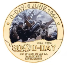 Сувенірна Пам“ятна монета День “Д“ (D-Day) Пихота (1944-2024)., на честь 80-річчя висадки в Нормандії
