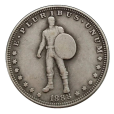 Сувенір монета долар США 1888 “Капітан Америка“. Hobo Coin American Morgan
