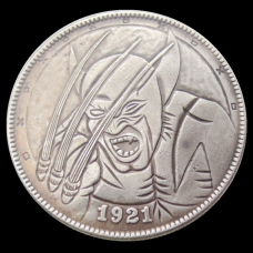 Сувенір монета долар США 1921 “Росомаха“. Hobo Coin American Morgan