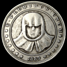 Сувенір монета долар США 1889 “Гра престолів — Безлика людина“. Hobo Coin American Morgan