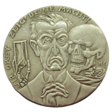 Сувенір монета Сатирична медаль «Пробудження Єгипту» 1915. автор Карл Гетц (колір срібло)