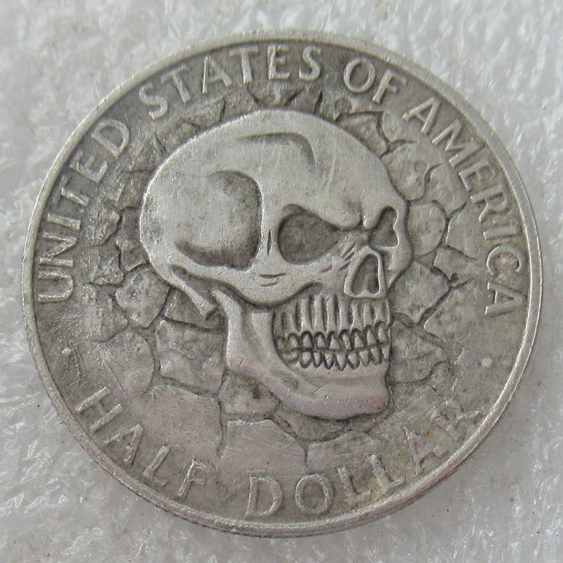 Сувенір монета 50 міліграмів США 1964 “Череп і Кенеді“ Hobo Coin American