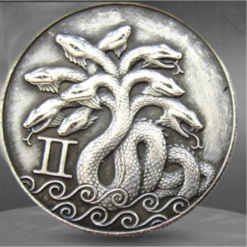 Сувенір монета долар США “Лернейська гідра“. Hobo Coin American Morgan
