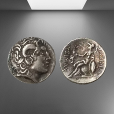 Давньогреча монета тетрадрахма Лисимаха (297 BC - 281 BC) портрет Олександра Македонського