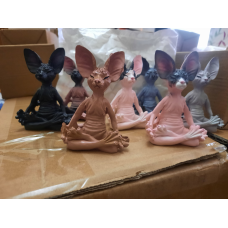 Фігурка кішки Сфінкс медитація йога 8,5x4x5,5cm кішка медитувальна (відміт No (142.5.6)