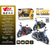 Модель мотоцикла Harley Wolverine масштаб 1:12, широка шина, звук, іграшка