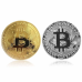 Сувенірна монета Біткоїн. Подарунковий Bitcoin! колір Срібло