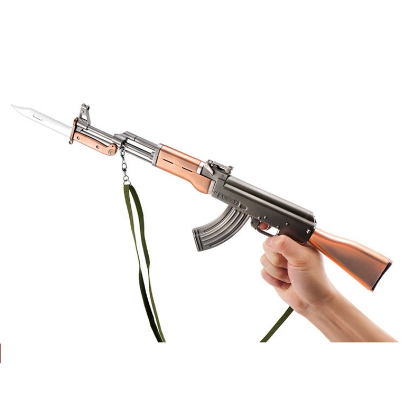 Колекційна суцільнометалева модель автомата AK47+ штик Масштаб 1: 2