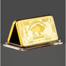 Сувенір Золотий стик США 1 Bullion бізон сувенір PROOF